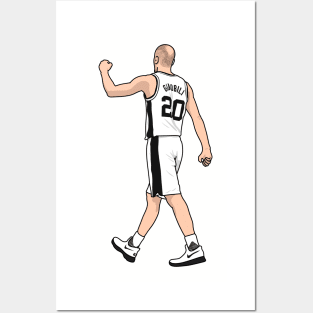 ginobili  the shooting guard Posters and Art